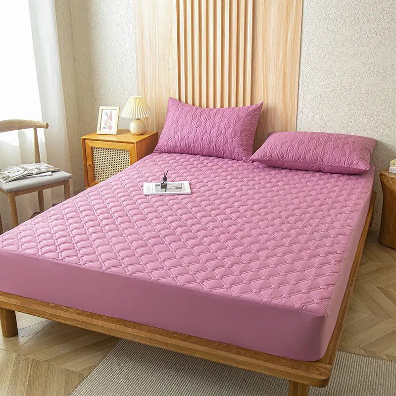 Housse de Matelas Imperméable QUILIA Red Bean Paste-100x200 Add 30cm