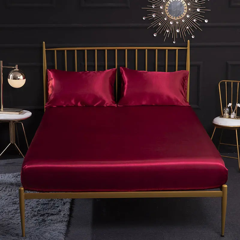 Housse de Matelas Soie Quilting SERENA Wine Red-99x190x35cm