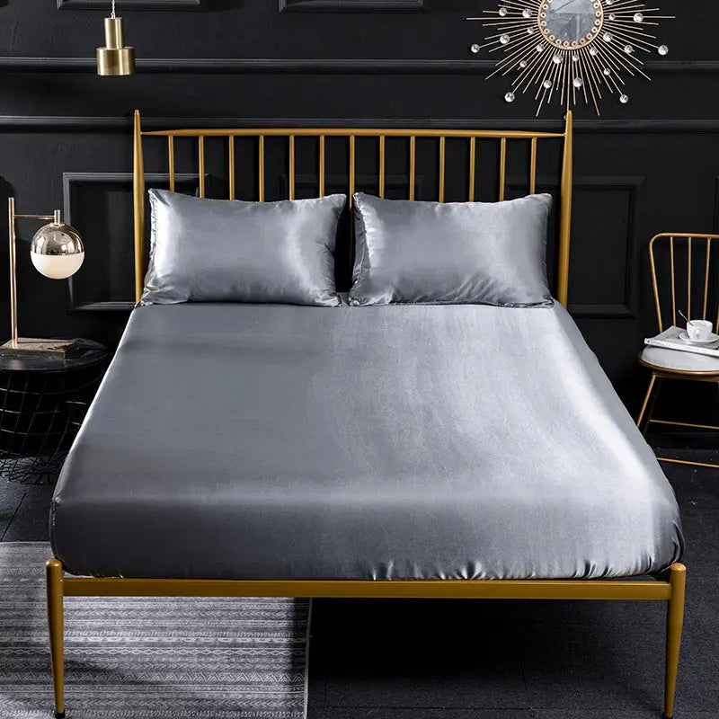 Housse de Matelas Soie Quilting SERENA Silver Grey-153x203x35cm