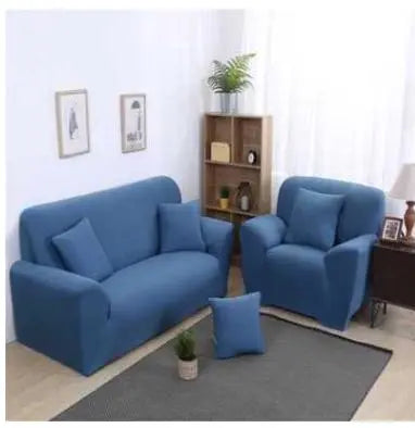 Housse de canapé Moderne MINISTYL Blue 2style-Double and two pillows