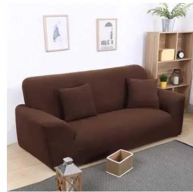 Housse de canapé Moderne MINISTYL Brown-Double and two pillows