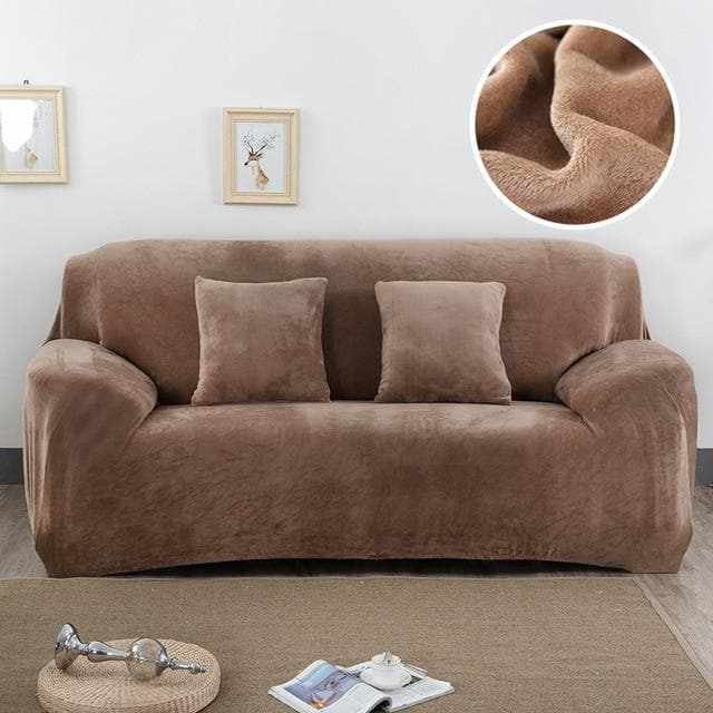 Housse canapé velours VELOURS protection anti-taches avec animaux domestiques chats