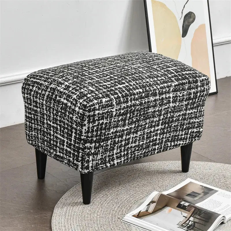 Housse de chaise à oreilles imprimées de fleurs, housse de fauteuil extensible en Spandex, moderne, amovible, pour canapé de détente, housse de protection pour meubles Housse de France