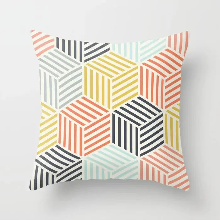 Housse de coussin Géométrique VIDA DRD343 6-45cmX45cm Without Pillow Core