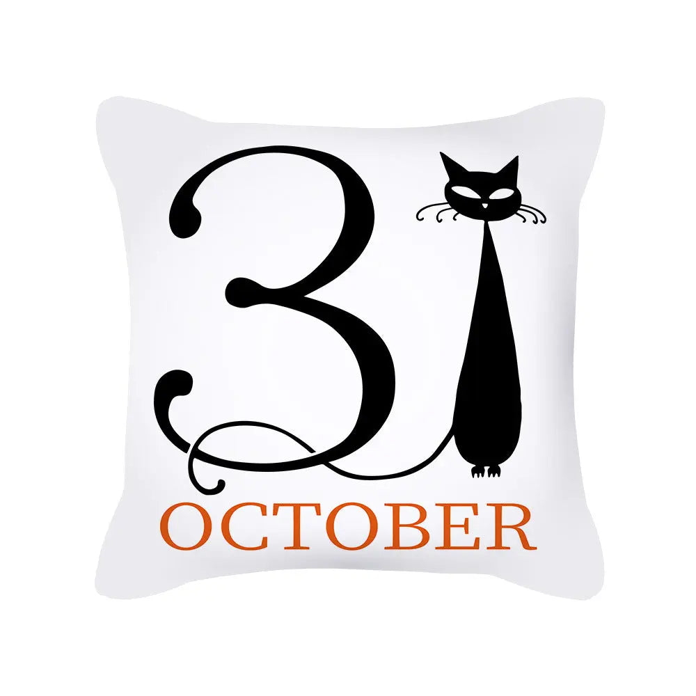 Housse de coussin Halloween Pumpkin NOVELIA WXTPR529-Peach skin