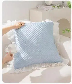 Housse de coussin Minimaliste ICEBEAN Blue-Pillow case and pillow corev