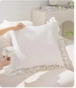 Housse de coussin Minimaliste ICEBEAN White-Pillow case and pillow corev
