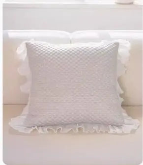 Housse de coussin Minimaliste ICEBEAN Grey-Single pillow core