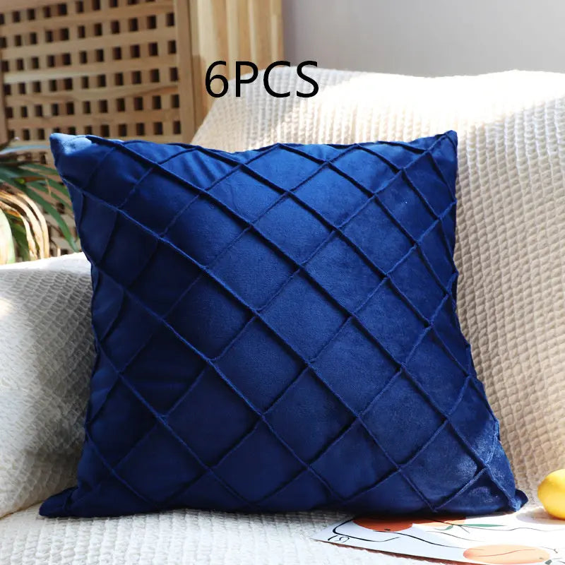 Housse de coussin Velours Rhombus CUVEX D34-30x50cm-6pcs