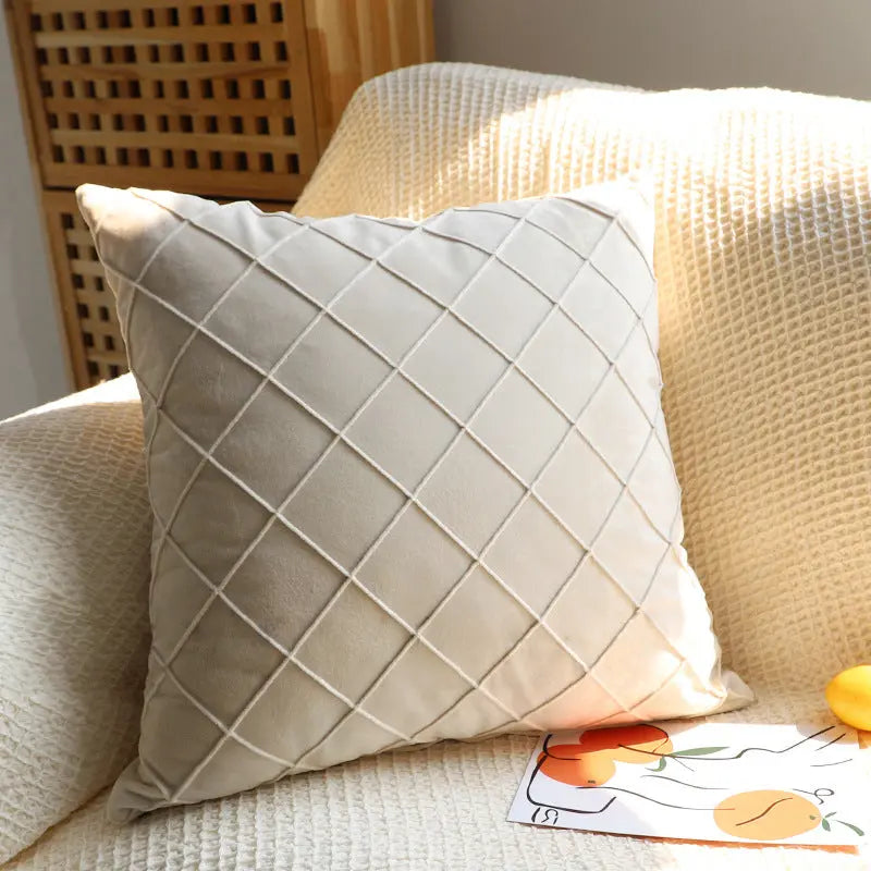 Housse de coussin Velours Rhombus CUVEX D6-30x50cm-1pcs