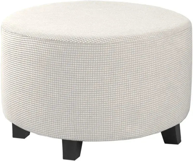 Housse de repose-pieds ronde en Spandex, 1 pièce, protection de repose-pieds élastique en polaire, housse de repose-pieds pour salon et maison Housse de France