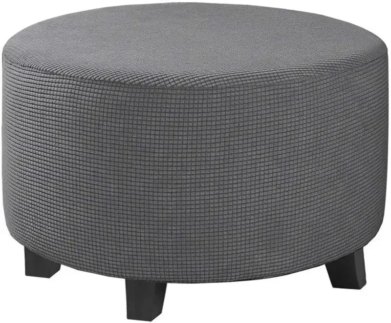 Housse de repose-pieds ronde en Spandex, 1 pièce, protection de repose-pieds élastique en polaire, housse de repose-pieds pour salon et maison Housse de France