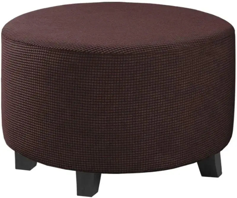 Housse de repose-pieds ronde en Spandex, 1 pièce, protection de repose-pieds élastique en polaire, housse de repose-pieds pour salon et maison Housse de France