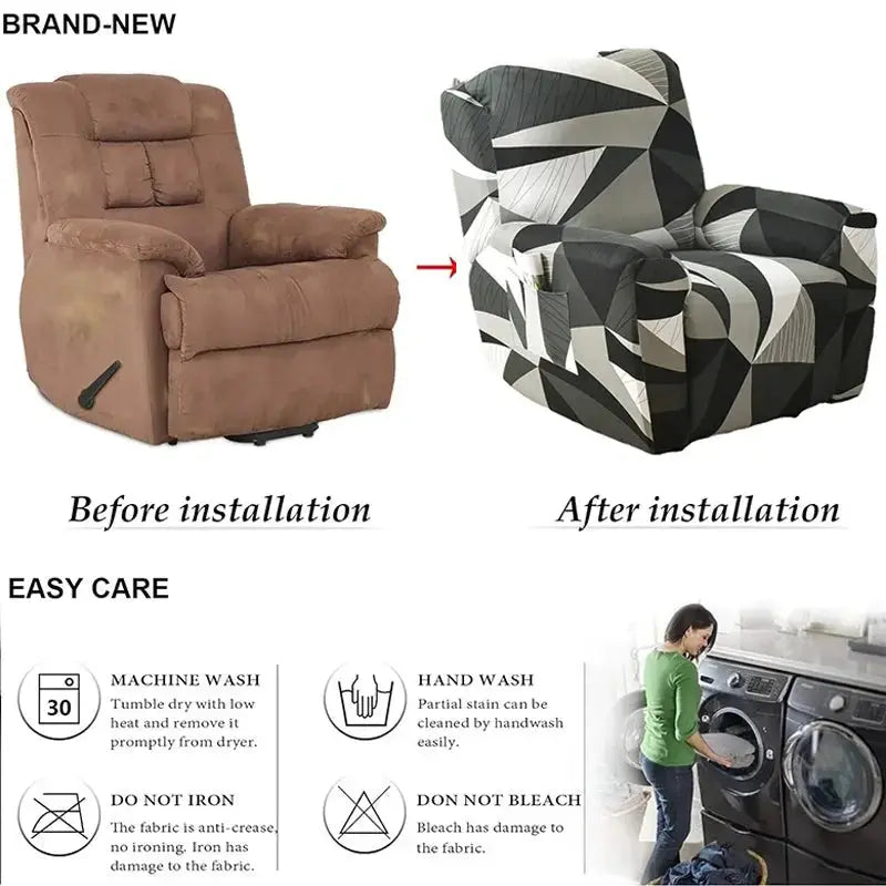 Housse fauteuil relax extensible LIVARO Housse de France
