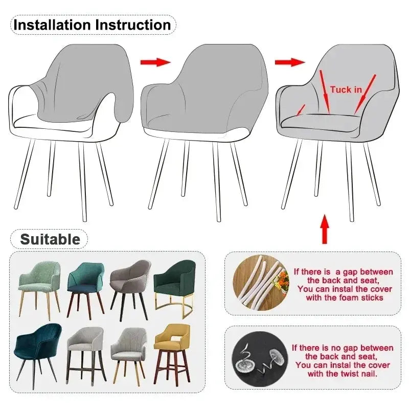 Housse fauteuil scandinave BEE2BE Housse de France