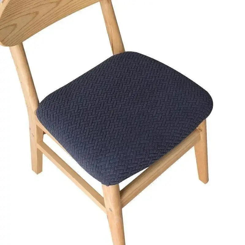 Housse assise chaise jacquard kaki JACQURA - décoration naturelle et cosy