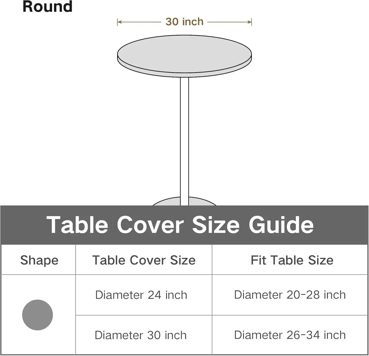 Nappe Table Mange Debout Extensible SPANDECOR Housse de France