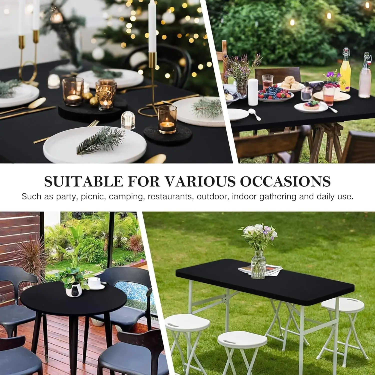 Nappe Table Mange Debout Imperméable SYNERA Housse de France