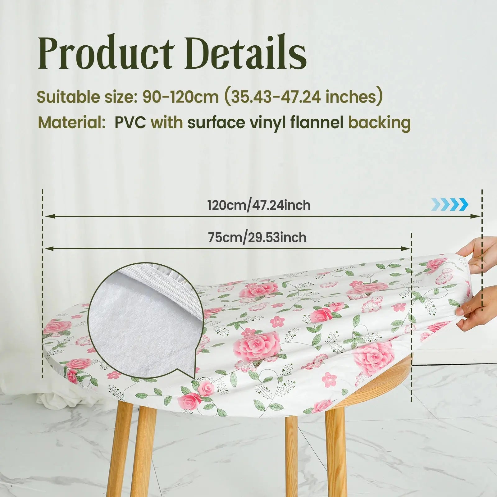 Nappe Table Mange Debout Vinyle Élégante FESTIA Housse de France