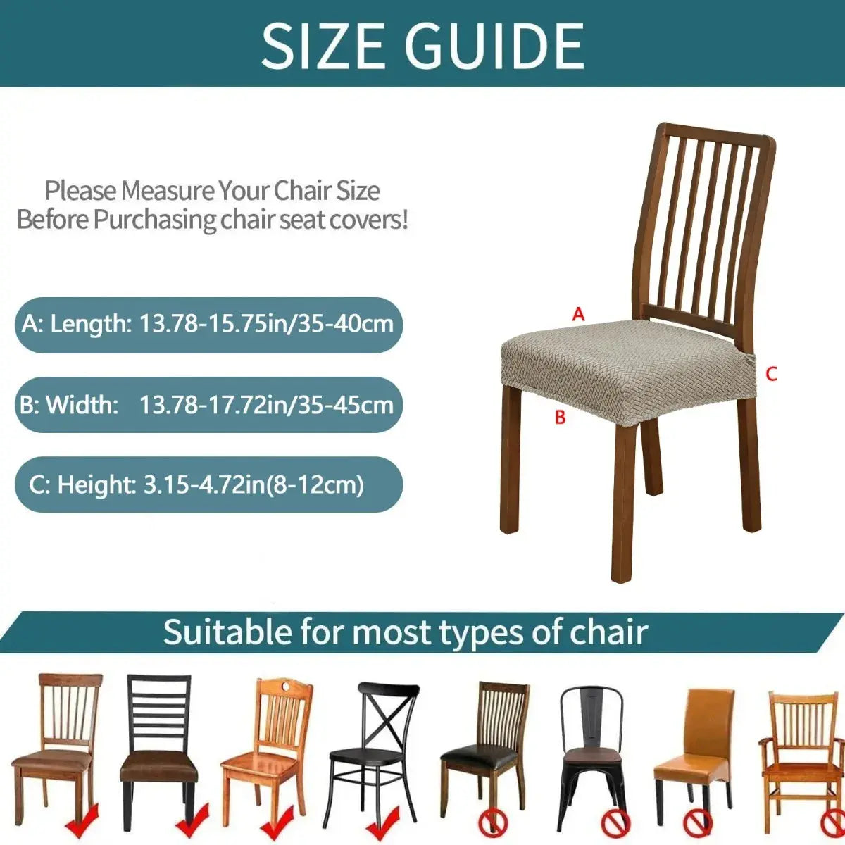 Housse assise chaise jacquard LIVENO