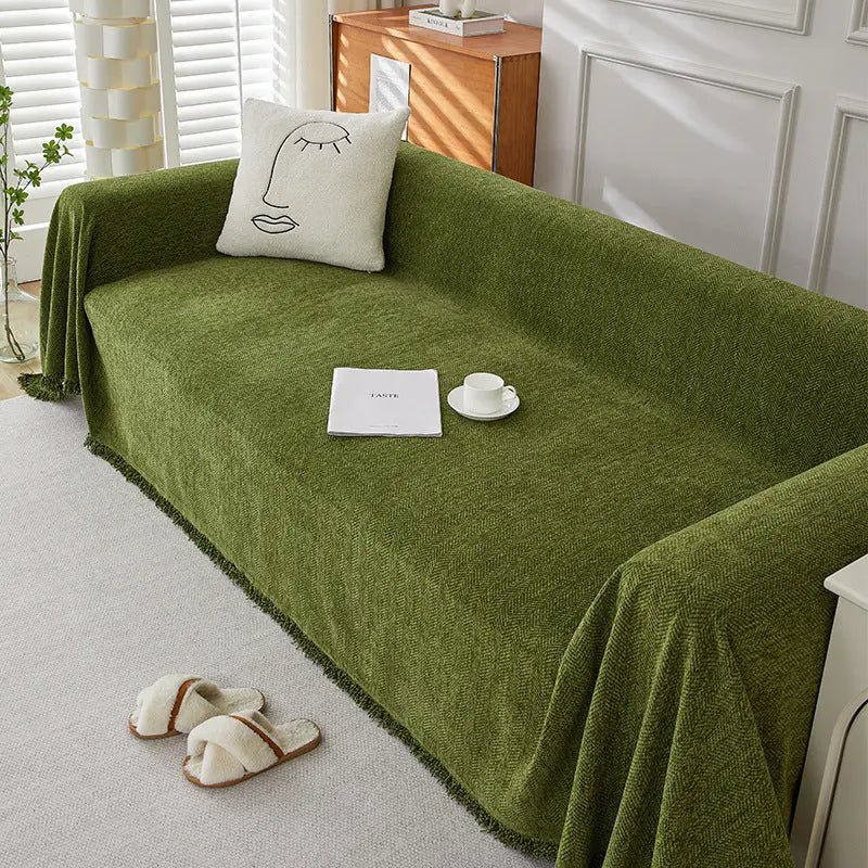 Plaid Canapé Antitache ERENIX Dark Green-180×280cm