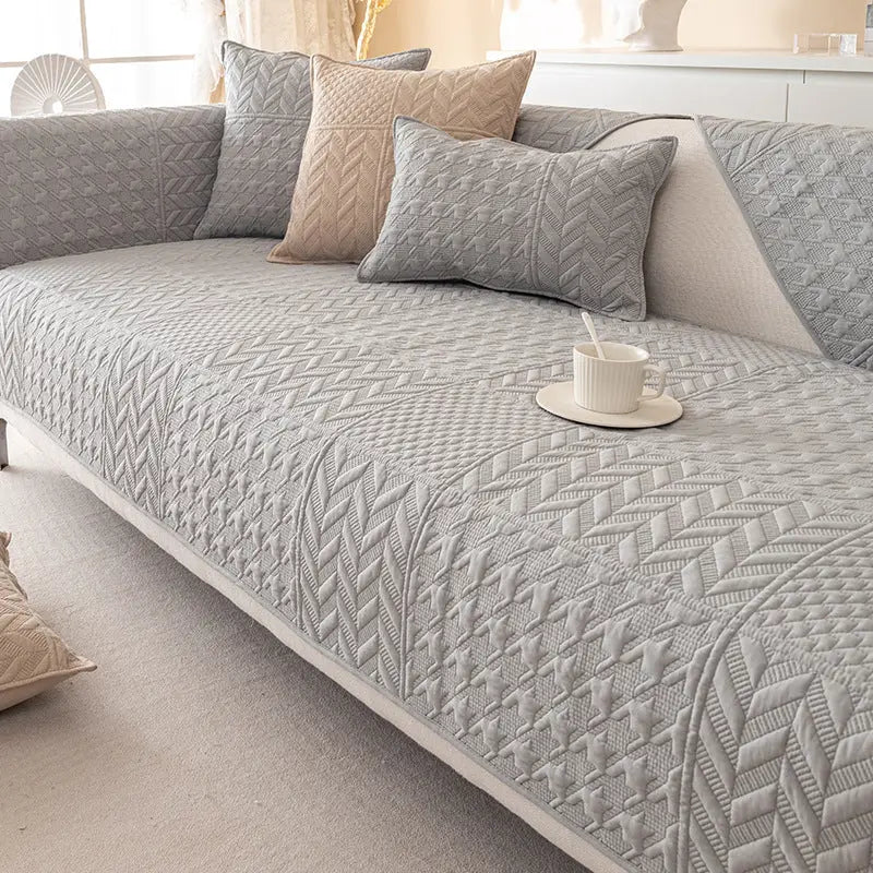 Plaid Canapé Bohème COVERO Qianling Light Gray-70X70CM