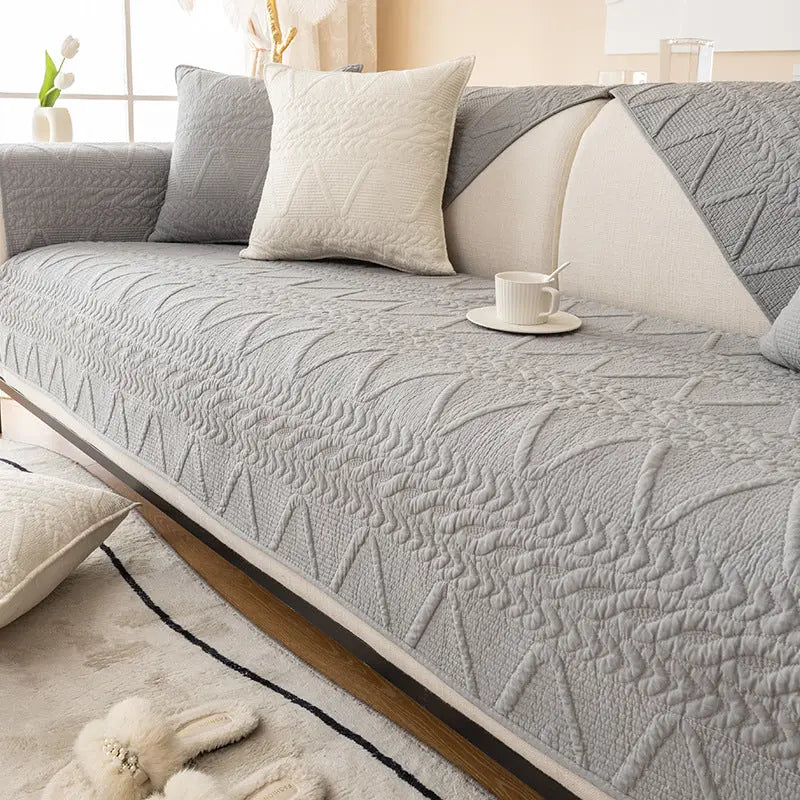 Plaid Canapé Moderne Antidér Glora Leisurely light grey-90x180cm