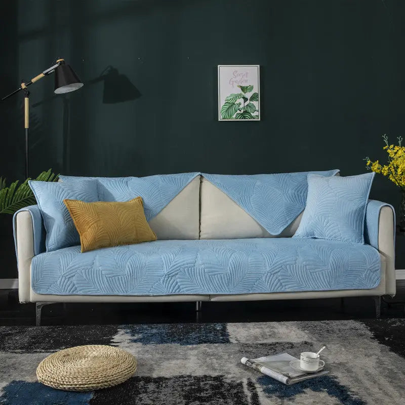 Plaid Canapé Moderne Luxe NORDA Light Blue-70X180cm