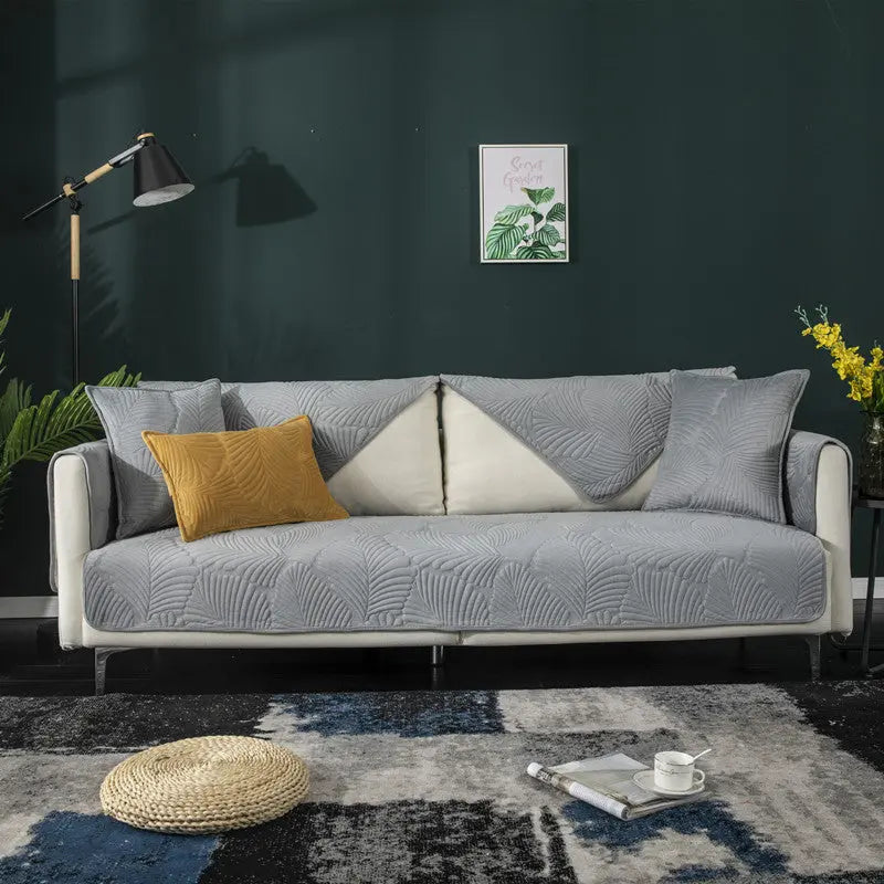 Plaid Canapé Moderne Luxe NORDA Light Gray-70X150cm