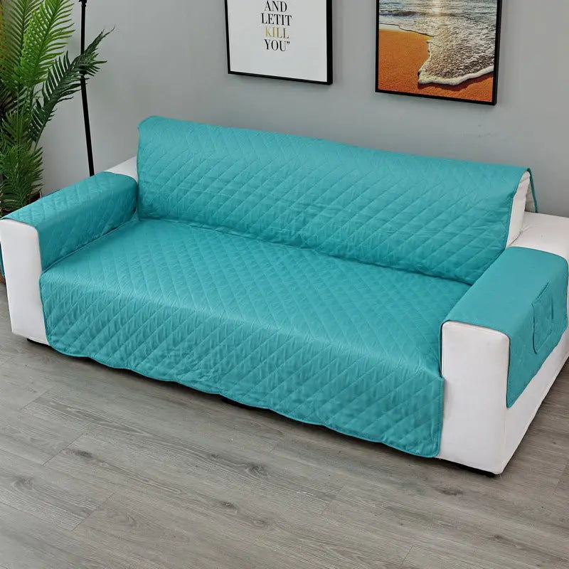 Plaid Canapé Moderne VIVADOW Upgraded sofa cover mint green-Single 55x196
