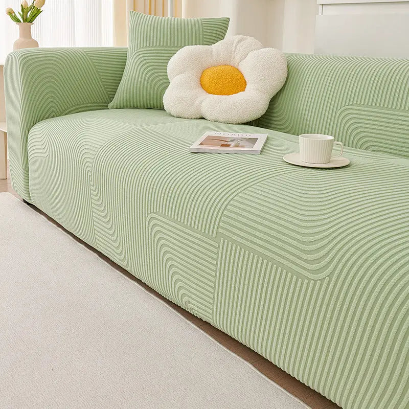 Plaid Canapé Velours SOFANOVA Cloud Green-305to360cm