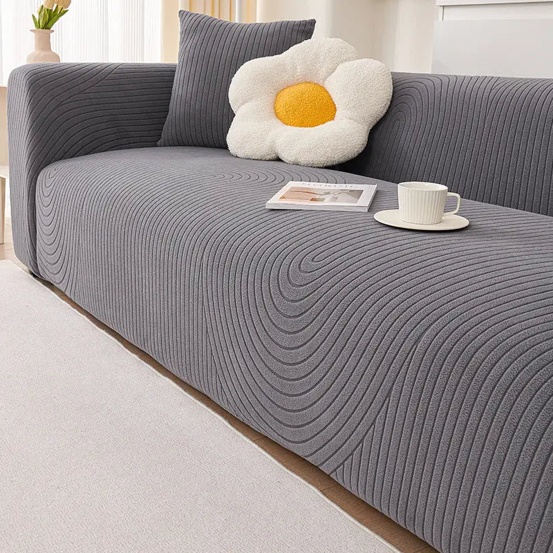 Plaid Canapé Velours SOFANOVA British Dark Gray-305to360cm