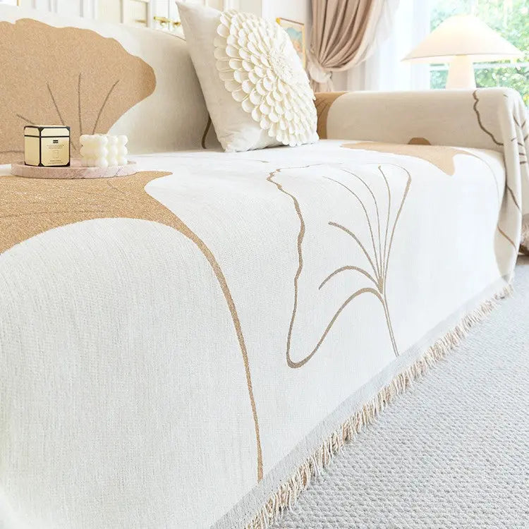 Plaid Canapé Chenille Simple LINAYA Coffee Color-180X150cm