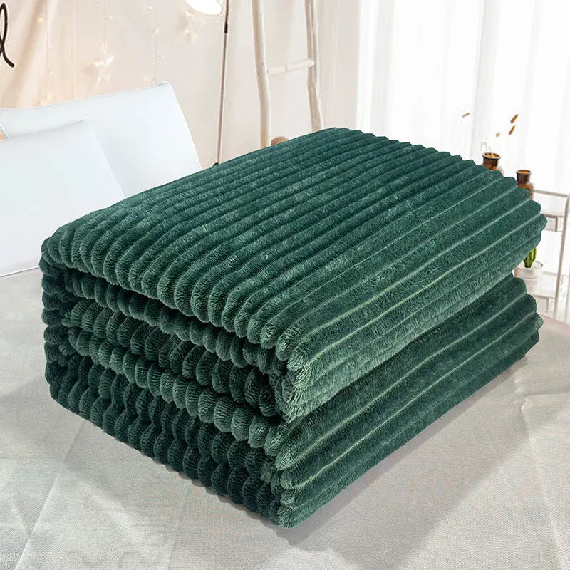 Plaid Canapé Doux LISA Dark Green-100cmx150cm Single Blanket
