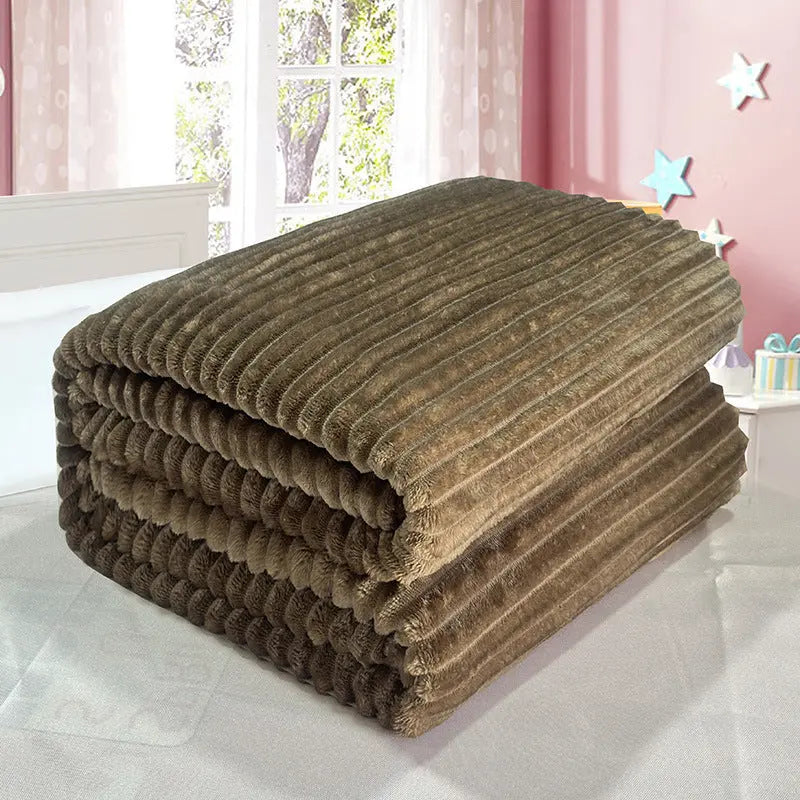 Plaid Canapé Doux LISA Elite Coffee-100cmx150cm Single Blanket