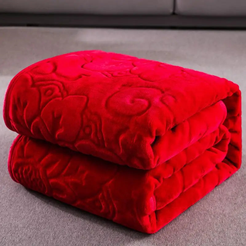Plaid Canapé Flanelle Moderne ROSILO 120x200cm-bright red