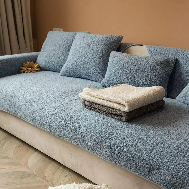 Plaid Canapé Luxe CozyLamb Blue-90x210cm