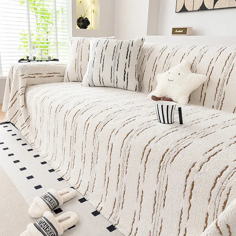 Plaid Canapé Moderne Polyester ARMONY Khaki-180x130