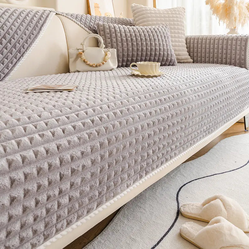 Plaid Canapé Moderne XiL Light Gray-90×210cm