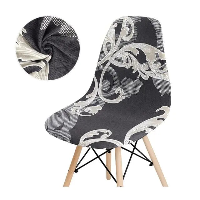 SCANBLACK - Housse de chaise scandinave imprimé - Housse De France