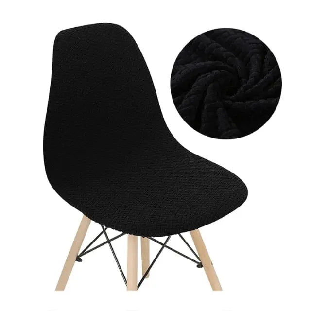 SCANWITH - Housse de chaise scandinave couleur pure - Housse De France