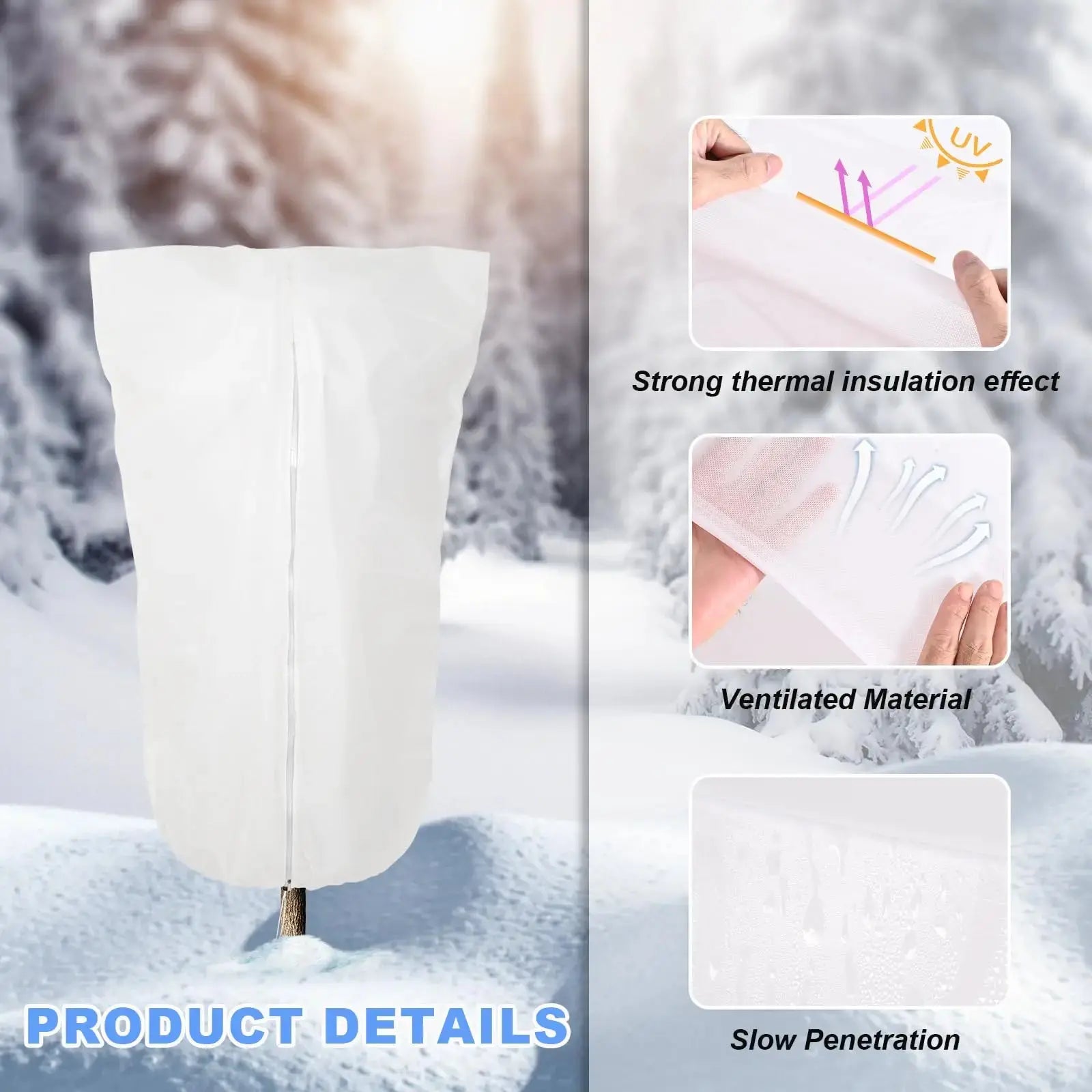 Sac Antigel Hiver Polaire PLANTOS Housse de France