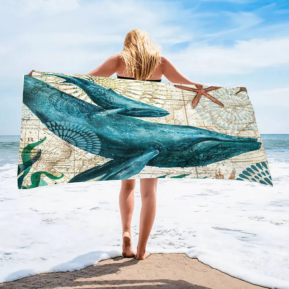 Serviette Plage Imprimée SPLASH btdz09-140cmx70cm