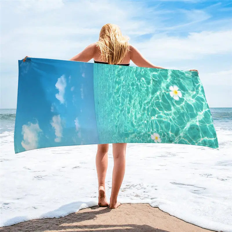 Serviette Plage Microfibre BLOSSOM A-150x75cm