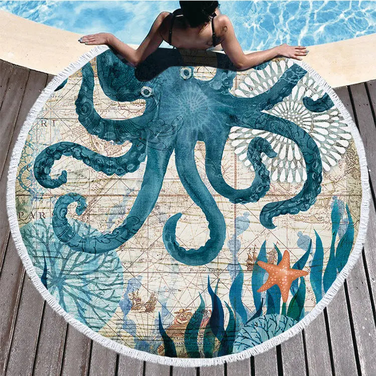 Serviette Plage Polyester FANARA A-180g per square diameter 150cm