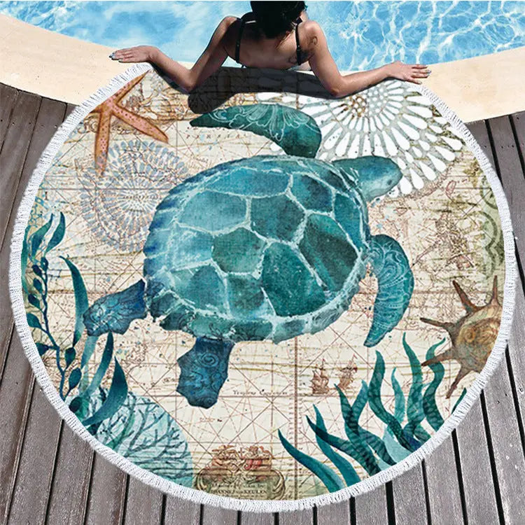 Serviette Plage Polyester FANARA D-200g per square diameter 150cm