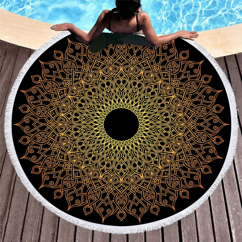 Serviette de Plage Fleurie PIXA 4 style