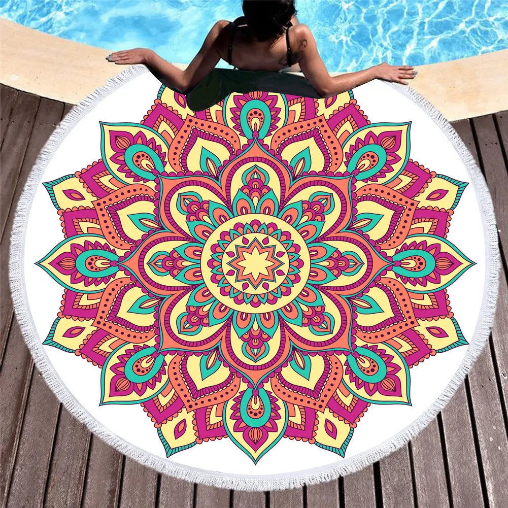 Serviette de Plage Fleurie PIXA 1 style
