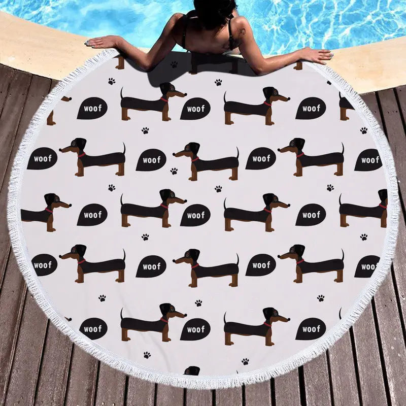 Serviette de Plage Imprimée ALMERA Color 9-Polyester-300g