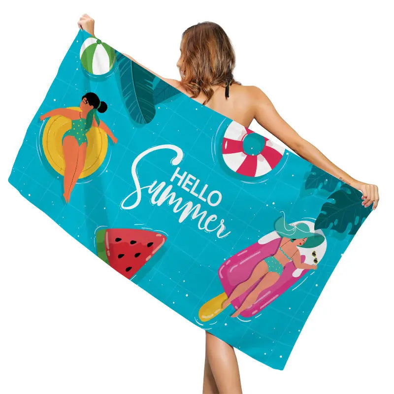 Serviette de Plage Imprimée NAOMI YJQ0791-70x35cm